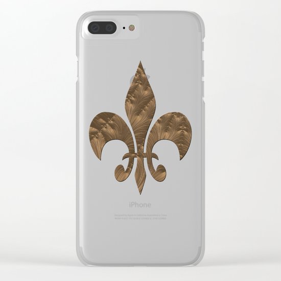 Renaissance Brown Clear iPhone Case