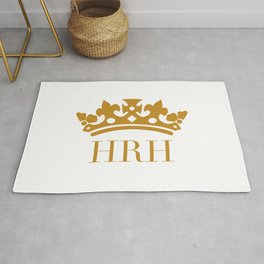 HRH Her Royal Highness Rug | Katemiddleton, Reign, Monogram, Royalty, Princess, Digital, Meghanmarkle, Brazzlebird, Hrh, Monarchs 