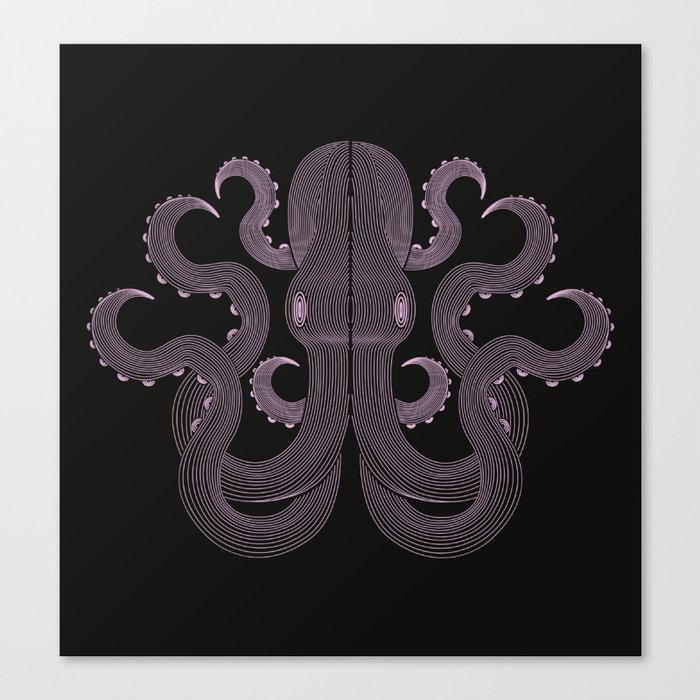 Geometric octopus Canvas Print