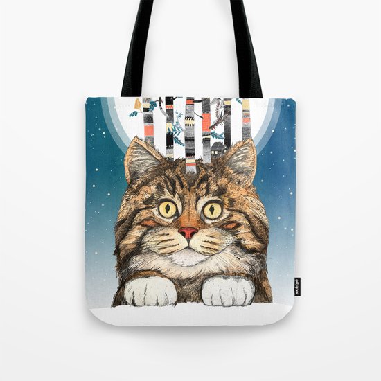 Feline Forest Tote Bag