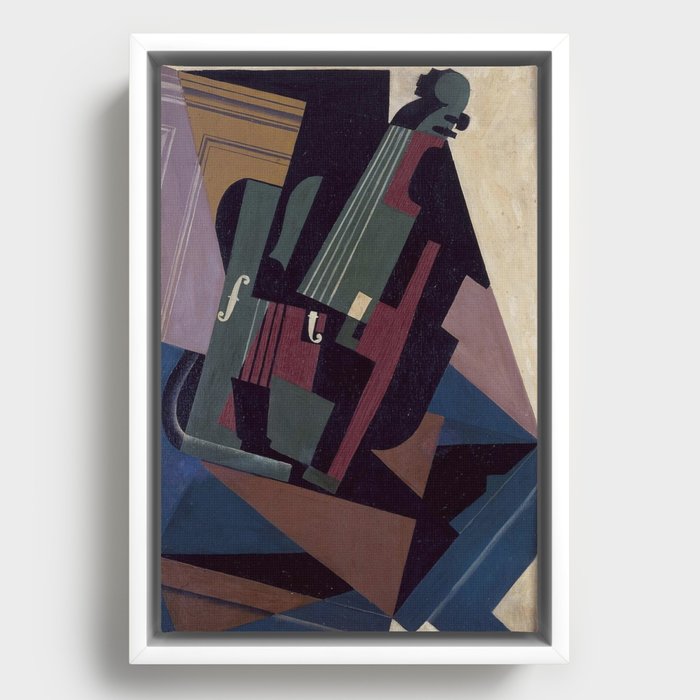 Juan Gris Violin Reproduction High Resolution Framed Canvas