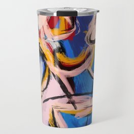 Abstract expressionist art with some speed and sound Travel Mug