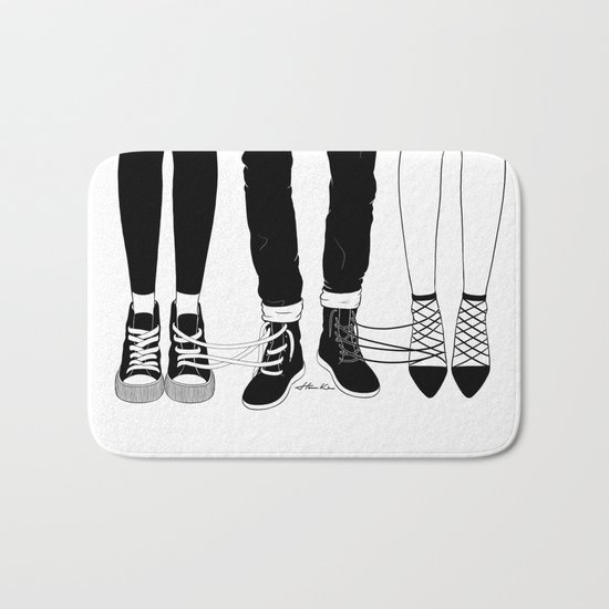 Love Triangle Bath Mat