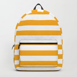 Beer Yellow and White Horizontal Beach Hut Stripes Backpack | Bigstripe, Graphicdesign, Beer, Softyellow, Beachstripe, Soft, Beachstripes, Big, Yellowstripe, Pattern 