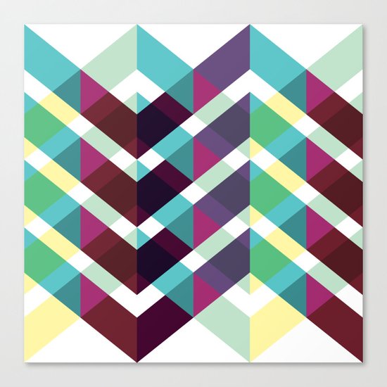Zig Zag Pattern Canvas Print