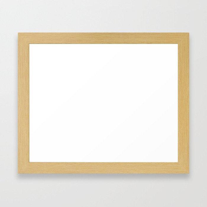 white logo Framed Art Print
