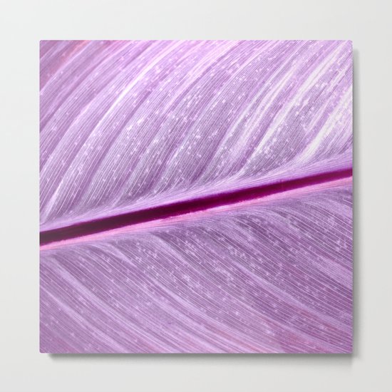 purple leaf structure XIV Metal Print