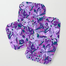 Purple Flower Dance Coaster