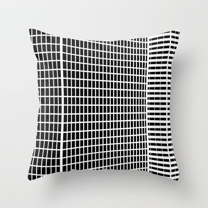 TWO BUILDINGS Throw Pillow
