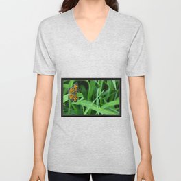 Wings in the Jungle V Neck T Shirt