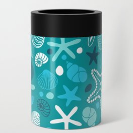 Sea Life Abstract Can Cooler
