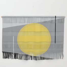 Keeping It Together - Abstract - Gray, Black, Yellow Wall Hanging