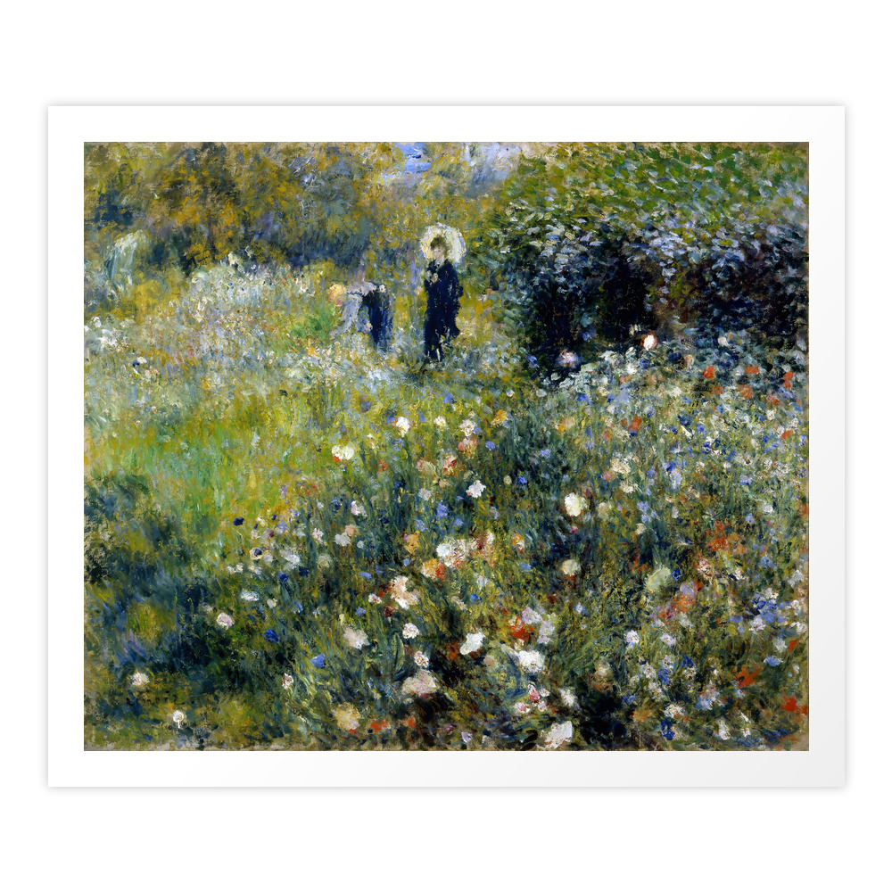 Auguste Renoir "Femme avec parasol dans un jardin" Art Print