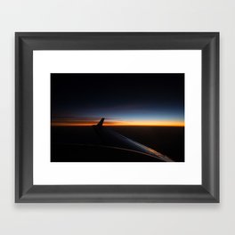 Sunset from the cocpkit Framed Art Print
