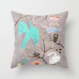 Birdcage Throw Pillow