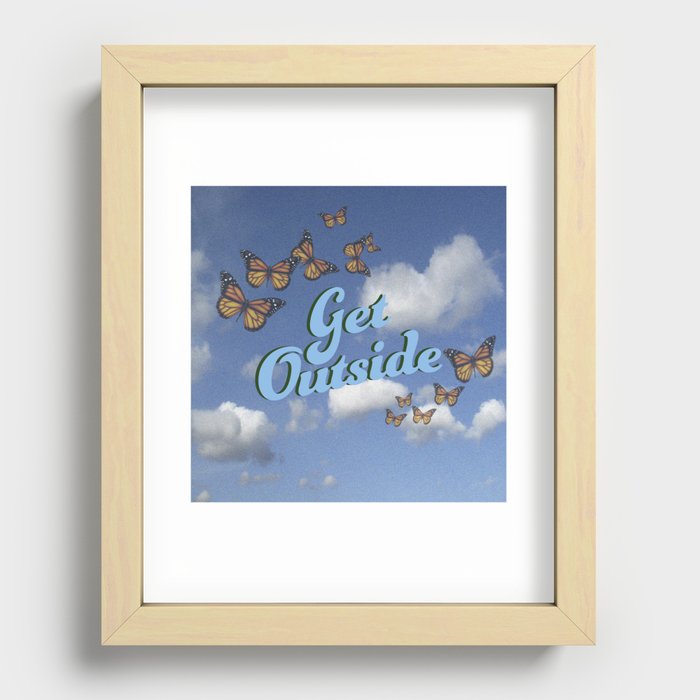 Get Outside Recessed Framed Print