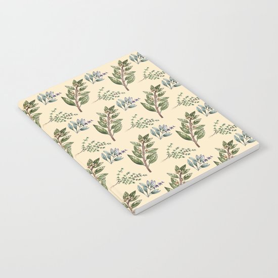 Herb Pattern Notebook