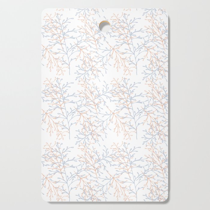 Twiggy Peach & Gray Cutting Board