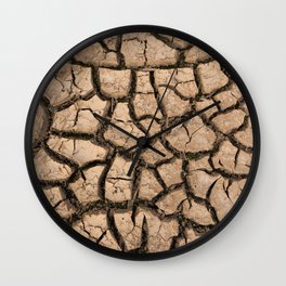 Arid soils Wall Clock