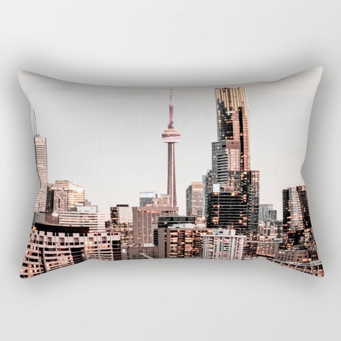Canada Toronto Skyline Rectangular Pillow
