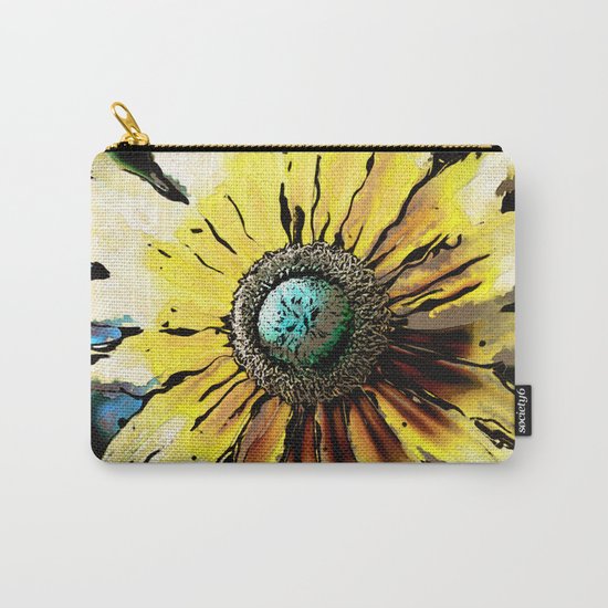 Golden Daisy Flower Carry-All Pouch