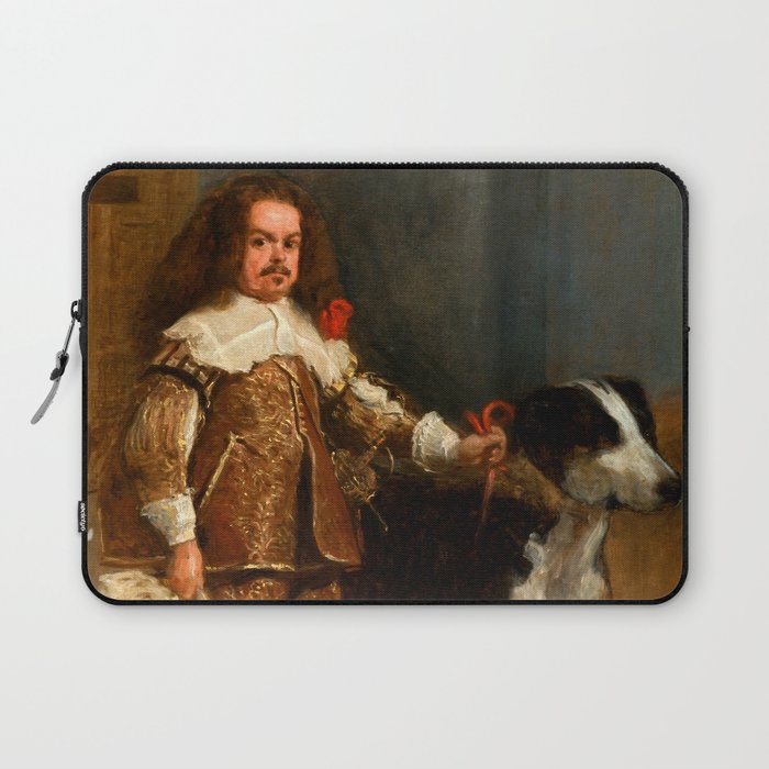 Diego Velázquez "Portrait of a Buffoon with a Dog" Laptop Sleeve