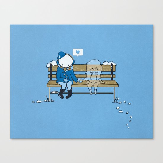 Wish You Were Here Canvas Print