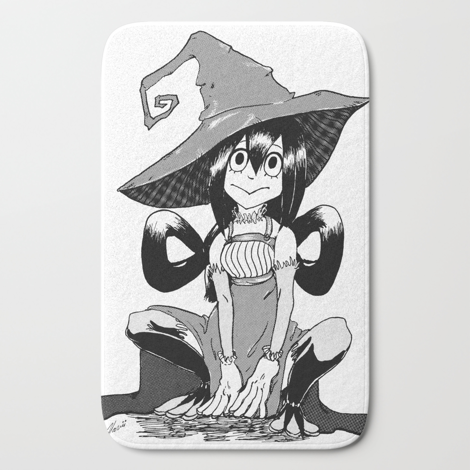 Tsuyu Asui Witch Bath Mat By Naviiart Society6