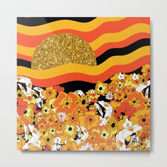 Mr. Sun Metal Print