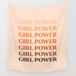 Girl Power // in Earthy Shades Wall Tapestry