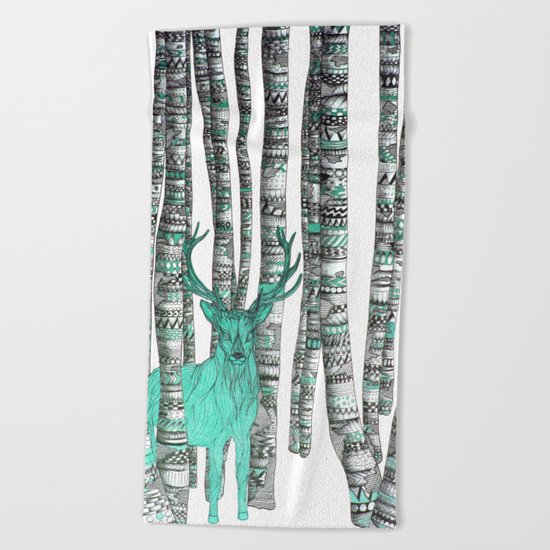Turquoise Stag Beach Towel