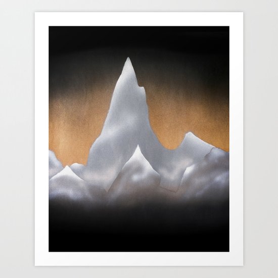 Snowy Mountains Art Print