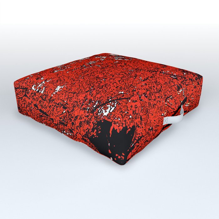 TREES RED Outdoor Floor Cushion