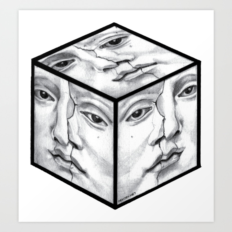 Being Out Of The Box Art Print By Faranakzaboli Society6