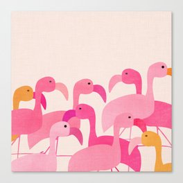 Florida Flamingos Canvas Print