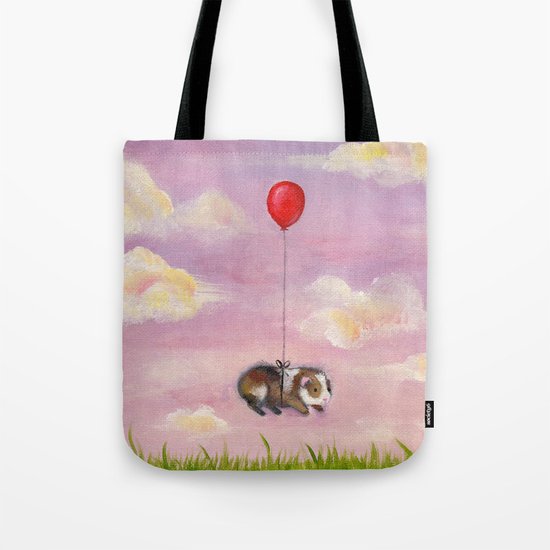 Balloon Ride - Guinea Pig With Balloon Tote Bag