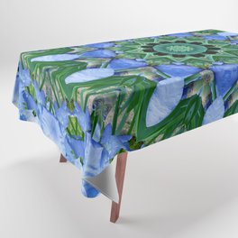 Blue Iris_tablecloth Tablecloth