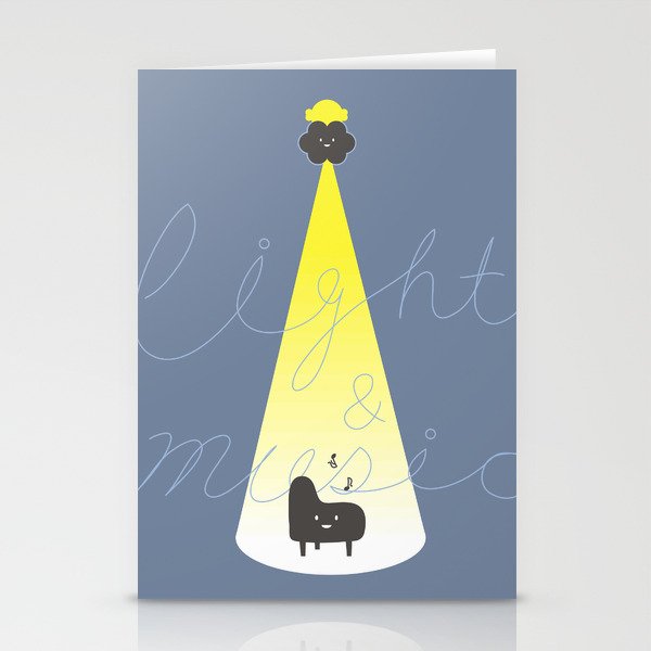 Light & Music Stationery Cards