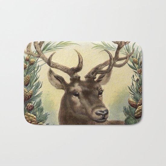 Retro Deer Bath Mat
