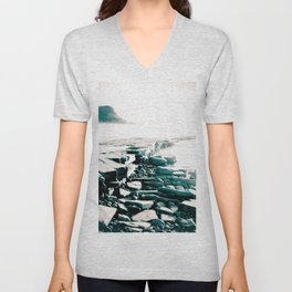 Leading to the Sea V Neck T Shirt