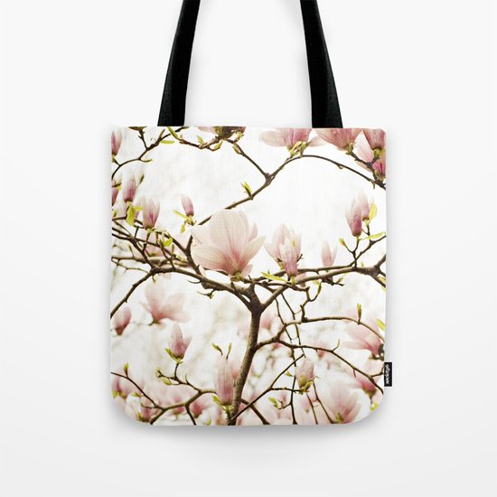 Queen For A Day Pink Magnolia Flower Tote Bag
