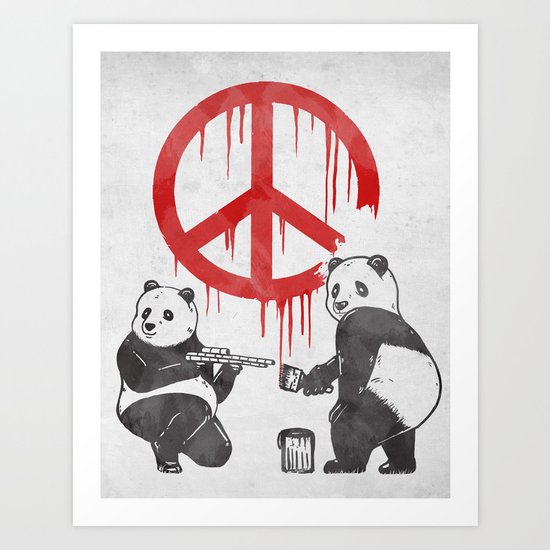 Pandalism V2 Art Print