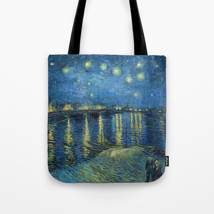 Starry Night Over the Rhône by Vincent van Gogh Tote Bag