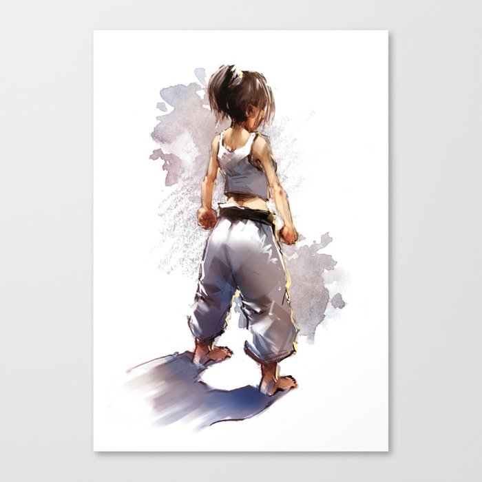 Karate Girl 2 ! Canvas Print