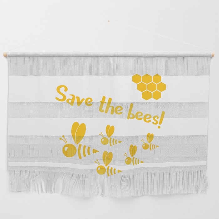 Save the bees! by Beebox Wall Hanging