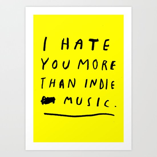 INDIE MUSIC Art Print