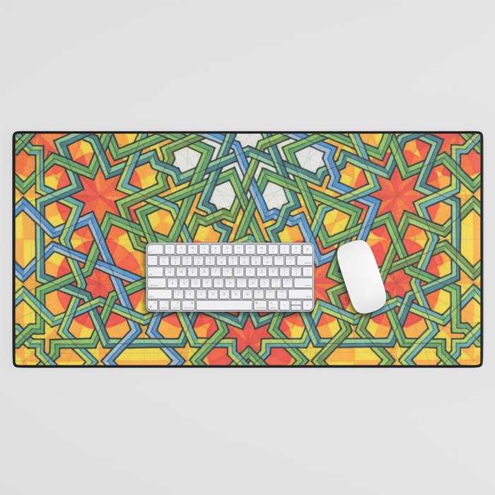 8-Fold Alhambra Pattern Desk Mat