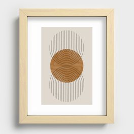 Perfect Touch  Mid Century Modern Recessed Framed Print