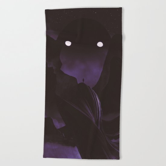 Staring Contest With The Mountain God Beach Towel