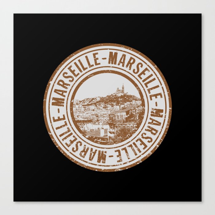 Marseille pride stamp Canvas Print